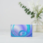 blaue glühende Plasmastrom-Visitenkarte Visitenkarte (Stehend Vorderseite)