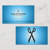 blaue Glühenscheren Visitenkarte (Vorne/Hinten)