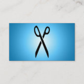 blaue Glühenscheren Visitenkarte (Rückseite)