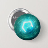 Blaue Glühlampe Button (Vorne & Hinten)