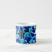 Blaue Glyzinien Espressotasse (Vorderseite)