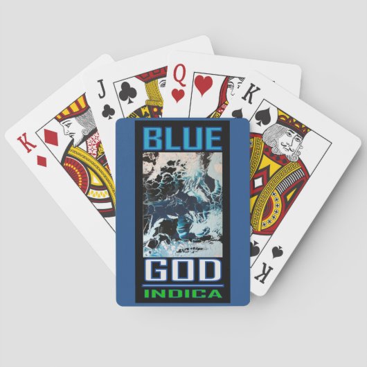 BLAUE GOD INDICA SPIELKARTEN (Rückseite)