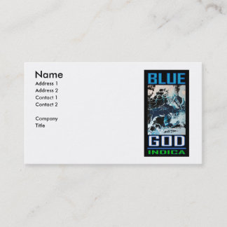 BLAUE GOD INDICA VISITENKARTE