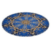 Blaue Gold Deko-Schneidbrett Schneidebrett (Ecke)