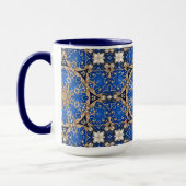 Blaue Gold Dekorative Tasse (Links)