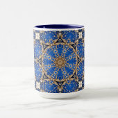 Blaue Gold Dekorative Tasse (Zentrum)