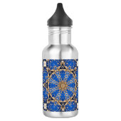 Blaue Gold Dekorative Wasserflasche (Links)