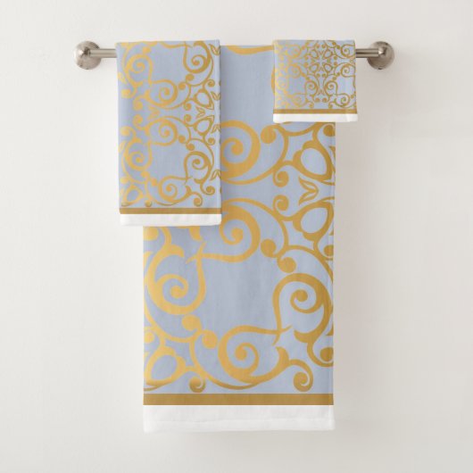 BLAUE GOLD HAMPTONS STYLE BADEZIMMER TOWEL SET (Insitu)