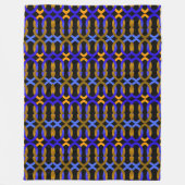 Blaue Gold-Kettenglieder-Kunstdecke Fleecedecke (Vorderseite)