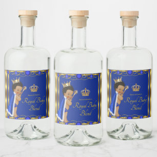 Blaue Gold Prinz Mini Likör Etiketten