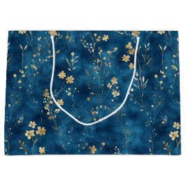 Blaue Gold Schmetterlinge Brautparty Große Geschenktüte