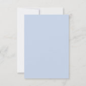 Blaue Gold-Wasserfarben-Hochzeit Save The Date (Rückseite)