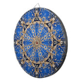 Blaue Goldene Dekorative Dartscheibe (Vorderseite rechts)