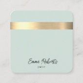 Blaue goldene Foil Rustikale Imitate Jesus Christu Quadratische Visitenkarte (Vorderseite)