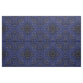 blaue goldene Stoffe, buntes Haus aus Textilien Stoff (Fat Quarter (45,7 x 55,9 cm))