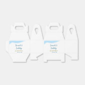 Blaue goldene Wasserfarbenblase und Brunch Bridsh Geschenkschachtel (Ungefaltet)