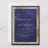 Blaue Goldfische Einladung (Vorderseite)