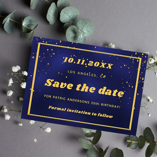 Blaue Goldfische Save The Date