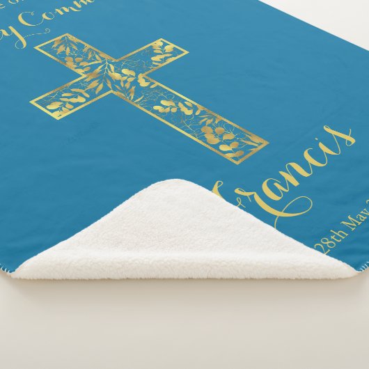 Blaue Goldkreuzer Sherpadecke (3/4)