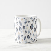 Blaue Goldkristalle Kaffeetasse (VorderseiteRechts)