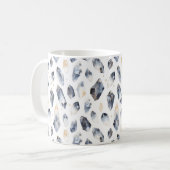 Blaue Goldkristalle Kaffeetasse (Vorderseite Links)