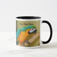 Blaue Goldmakrelen-Papagei-Tasse