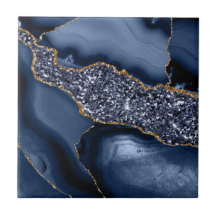 Blaue Goldmarmor-Achat-Moderne Küche Badezimmer Fliese