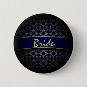 Blaue Goldmedaille Button