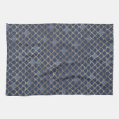 Blaue Goldmedaille Geschirrtuch (Horizontal)