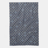 Blaue Goldmedaille Geschirrtuch (Vertikal)