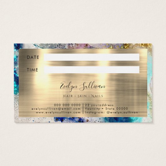 Blaue Goldmedaille - Glitzer (Rückseite)