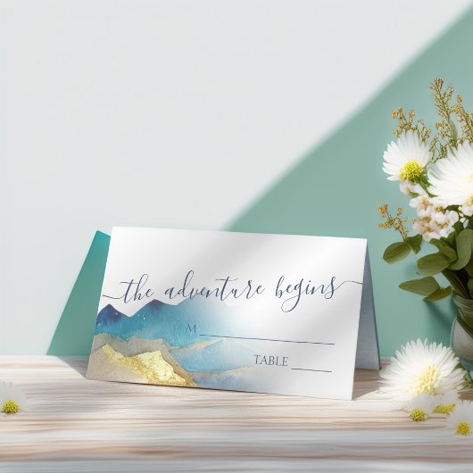 Blaue Goldmedaille Hochzeit im Freien Platzkarte