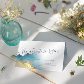 Blaue Goldmedaille Hochzeit im Freien Platzkarte