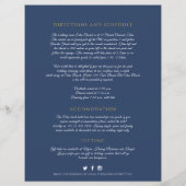 Blaue Goldmedaille-Kranz Hochzeitstag (Rückseite)