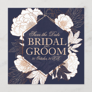 Blaue Goldperle Einladung