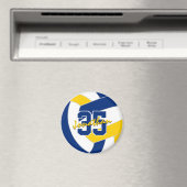 Blaue Goldvolleyball-Mannschaft Farben Geschenke Magnet (In Situ (Geschirrspüler))
