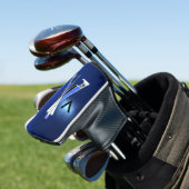 BLAUE GOLFER, GOLFSPIELER-MONOGRAMM GOLF HEADCOVER (In Situ)
