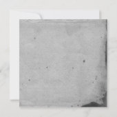 Blaue gotische Eulen-vornehme Hochzeits-Einladung Einladung (Rückseite)