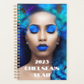 Blaue Göttin des Schönheitsplaners Planer (Vorderseite)