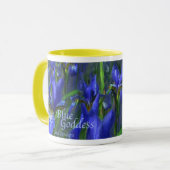 Blaue Göttin-Iris-Tasse Tasse (Vorderseite Links)