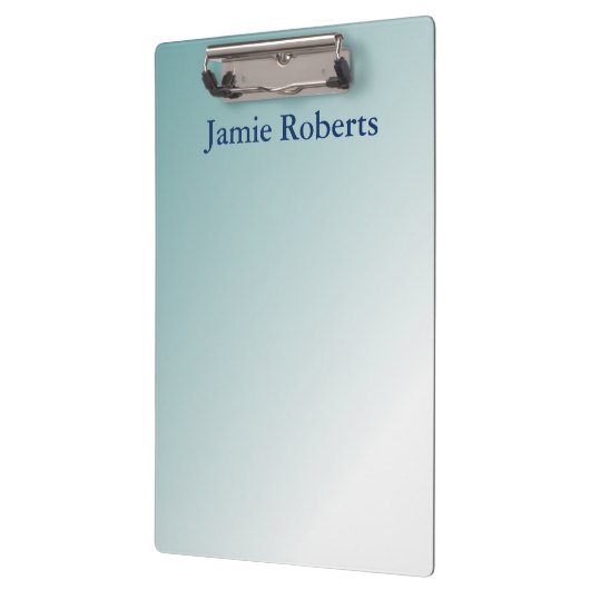 Blaue Gradient Design Klemmbrett (Links)