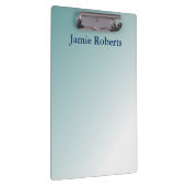 Blaue Gradient Design Klemmbrett (Rechts)