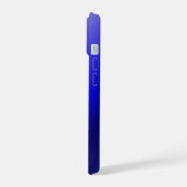 Blaue Gradient-Handyhülle | Minimal Modern iPhone 15 Hülle (Linke Seite)