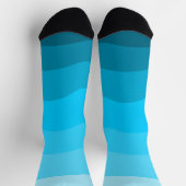Blaue Gradientechnik Socken (Oben)