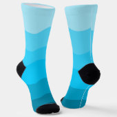 Blaue Gradientechnik Socken (Gewinkelt)