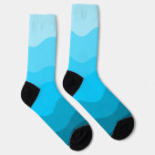 Blaue Gradientechnik Socken (Rechts)