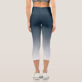 Blaue Gradientencapri-Leggings Capri Leggings (Rückseite)