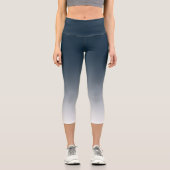 Blaue Gradientencapri-Leggings Capri Leggings (Vorderseite)
