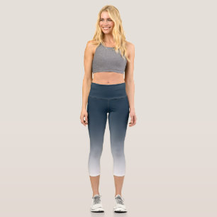 Blaue Gradientencapri-Leggings Capri Leggings