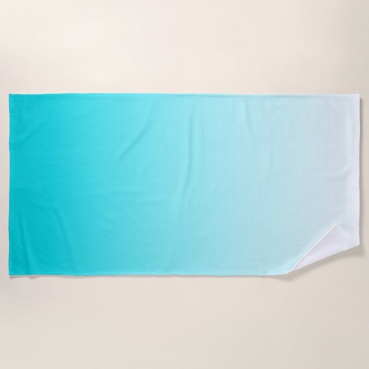 Blaue Gradientenhandtücher Strandtuch (Vorderseite)